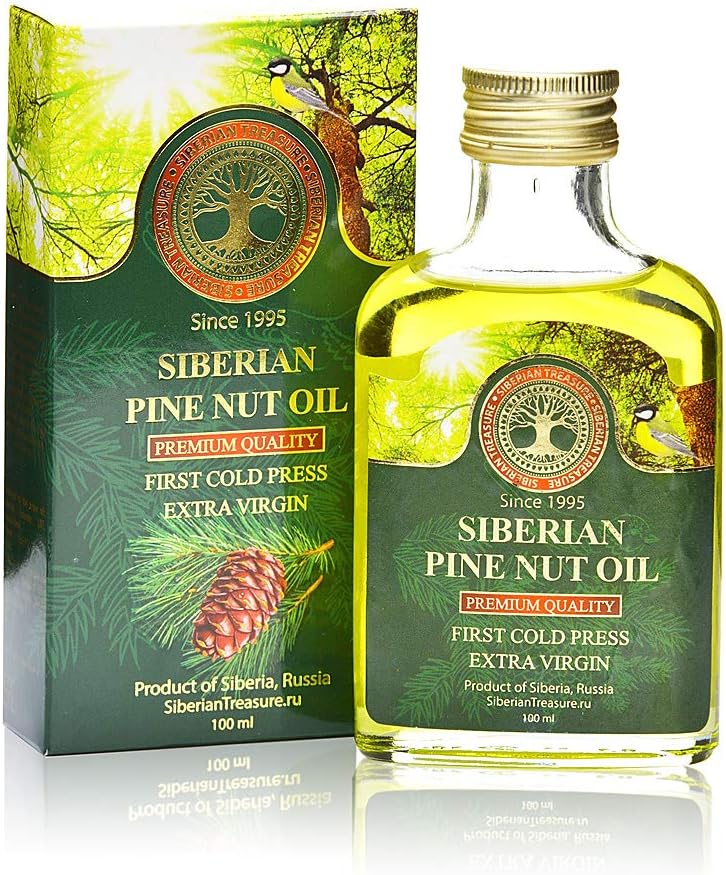 Siberian Treasure Extra Virgin Pine Nut Oil 100ml - Image 1